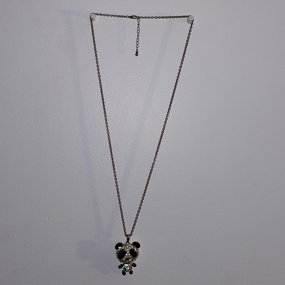 Jewel encrusted Panda necklace - Picture 2 of 5